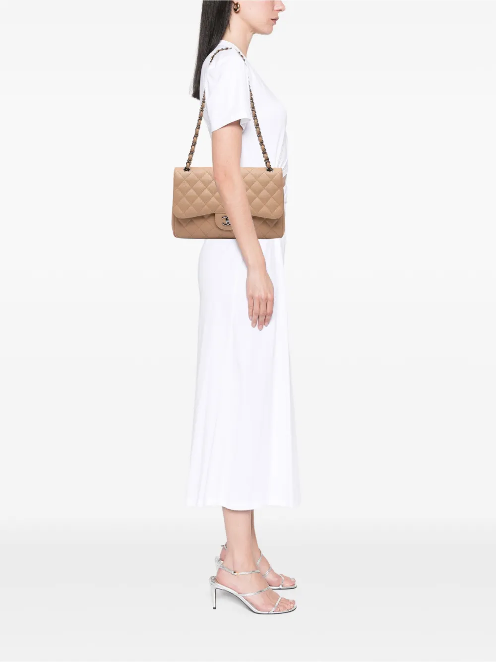 CHANEL Pre-Owned 2011 Jumbo Classic Caviar Double Flap shoulder bag | Pre-Owned | Image 2