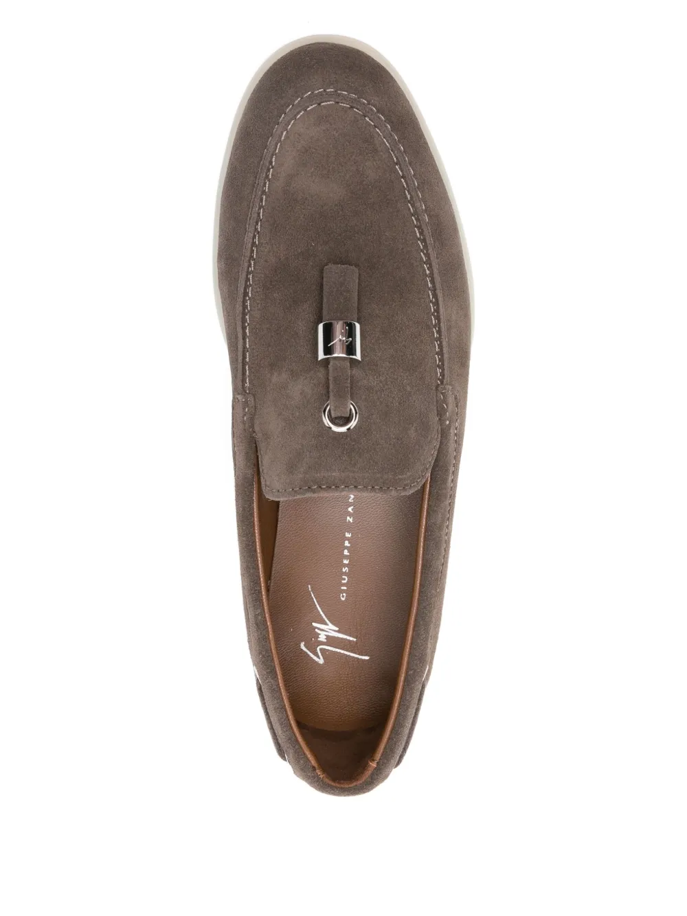 Giuseppe Zanotti The Maui Tassel Suede Loafers In Brown