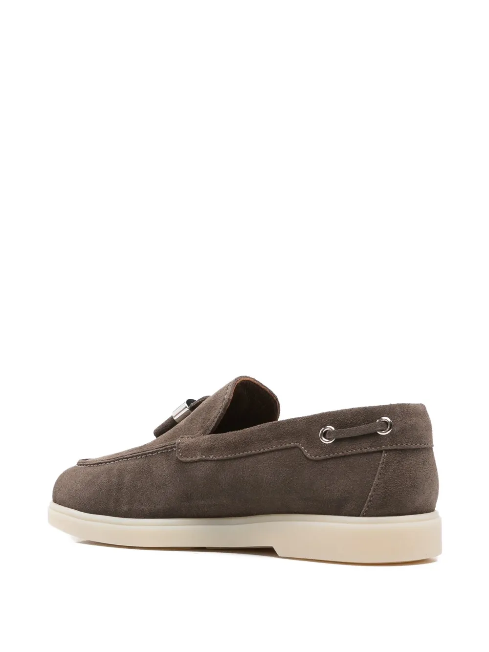 Giuseppe Zanotti The Maui Tassel Suede Loafers In Brown