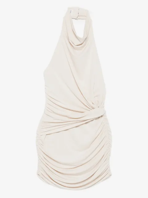 THE ANDAMANE Stella halter-neck ruched dress