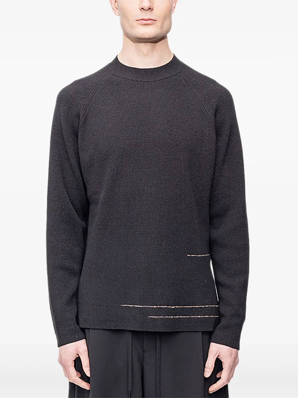 Devoa ribbed-knit pullover sweater | Black | Image 1