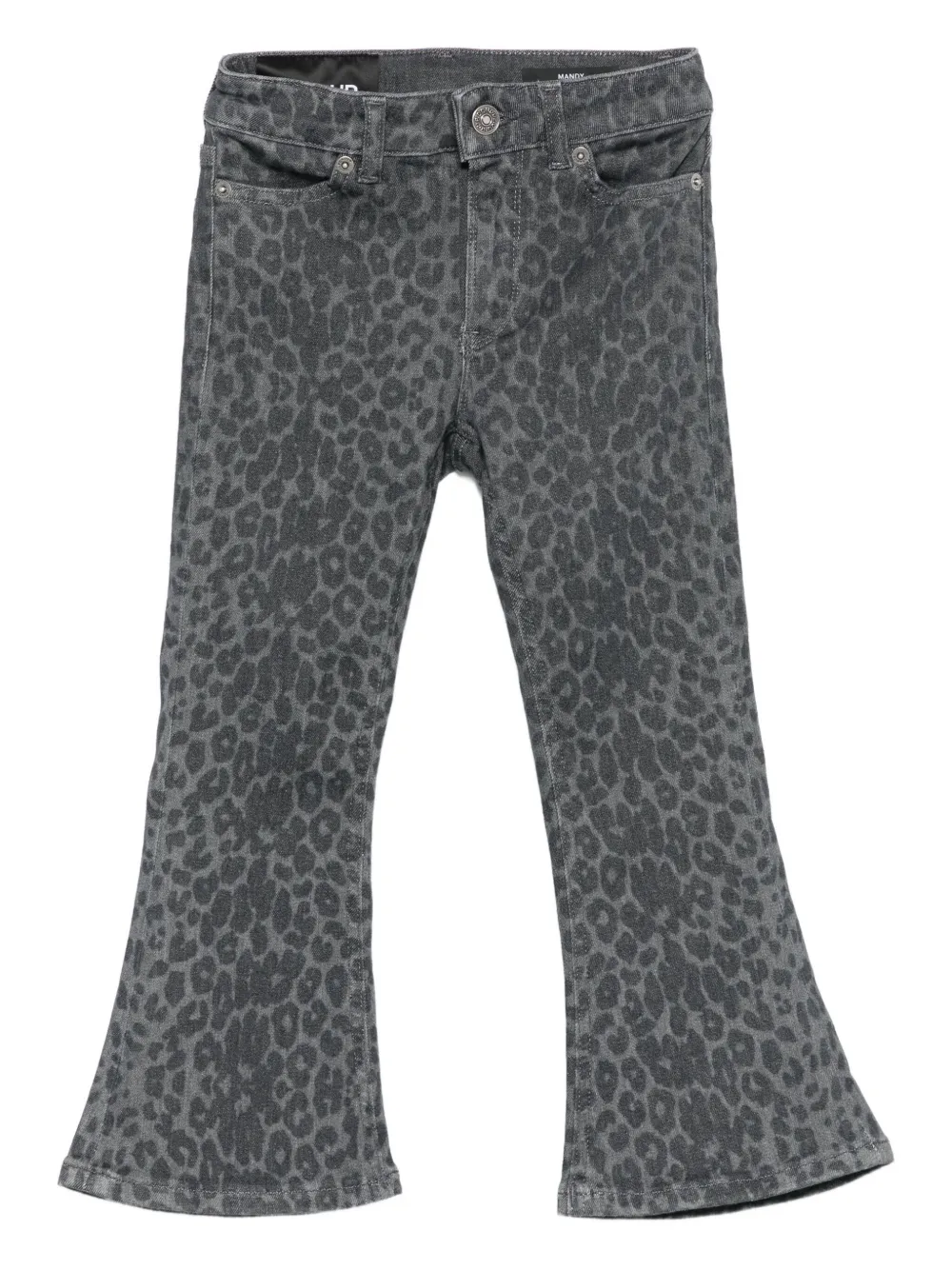 DONDUP KIDS leopard-pattern trousers Grijs
