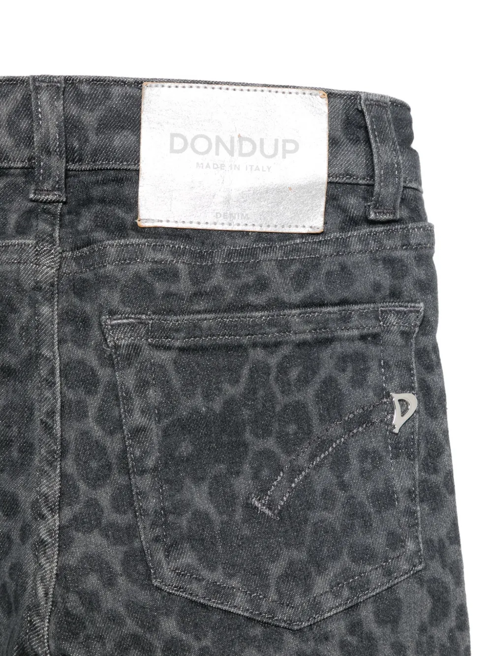 DONDUP KIDS leopard-pattern trousers Grijs