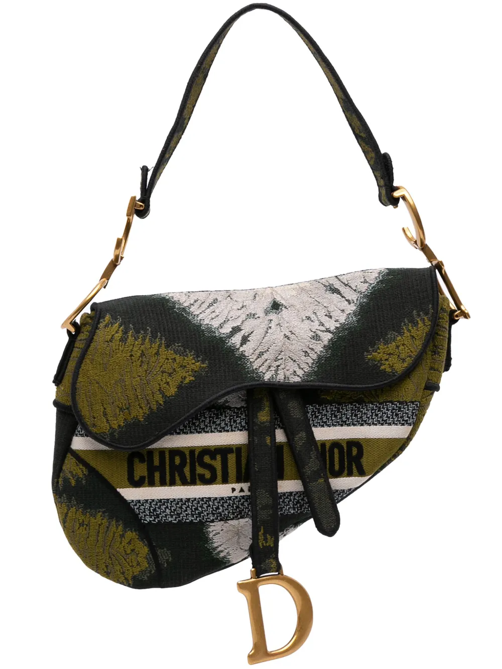 2020 Canvas Embroidered Tie Dye Saddle Bag shoulder bag