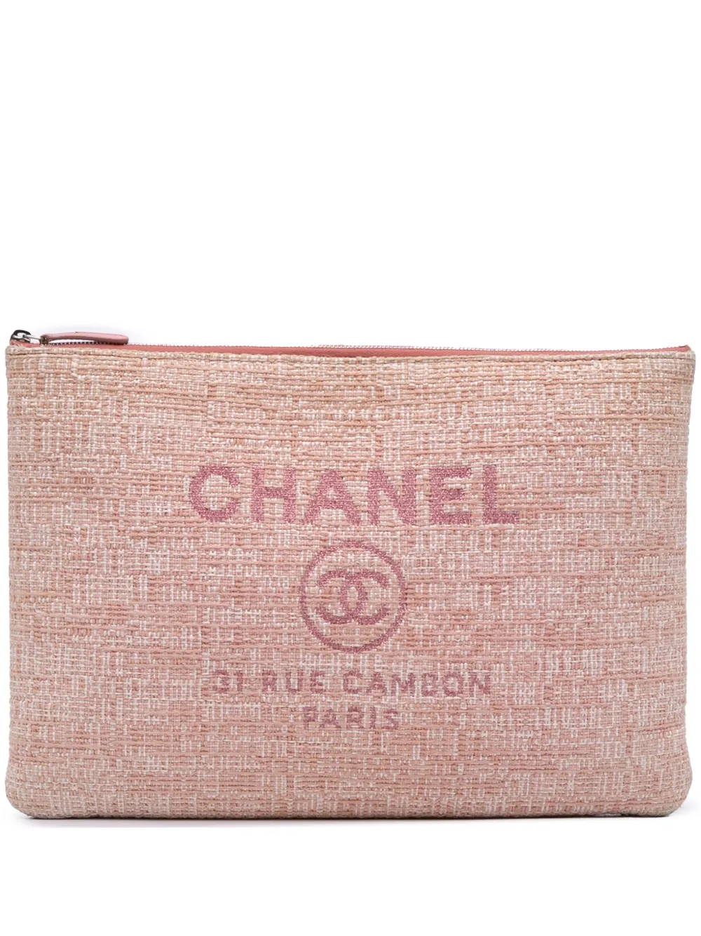 2018 Large Tweed Deauville O Case clutch bag