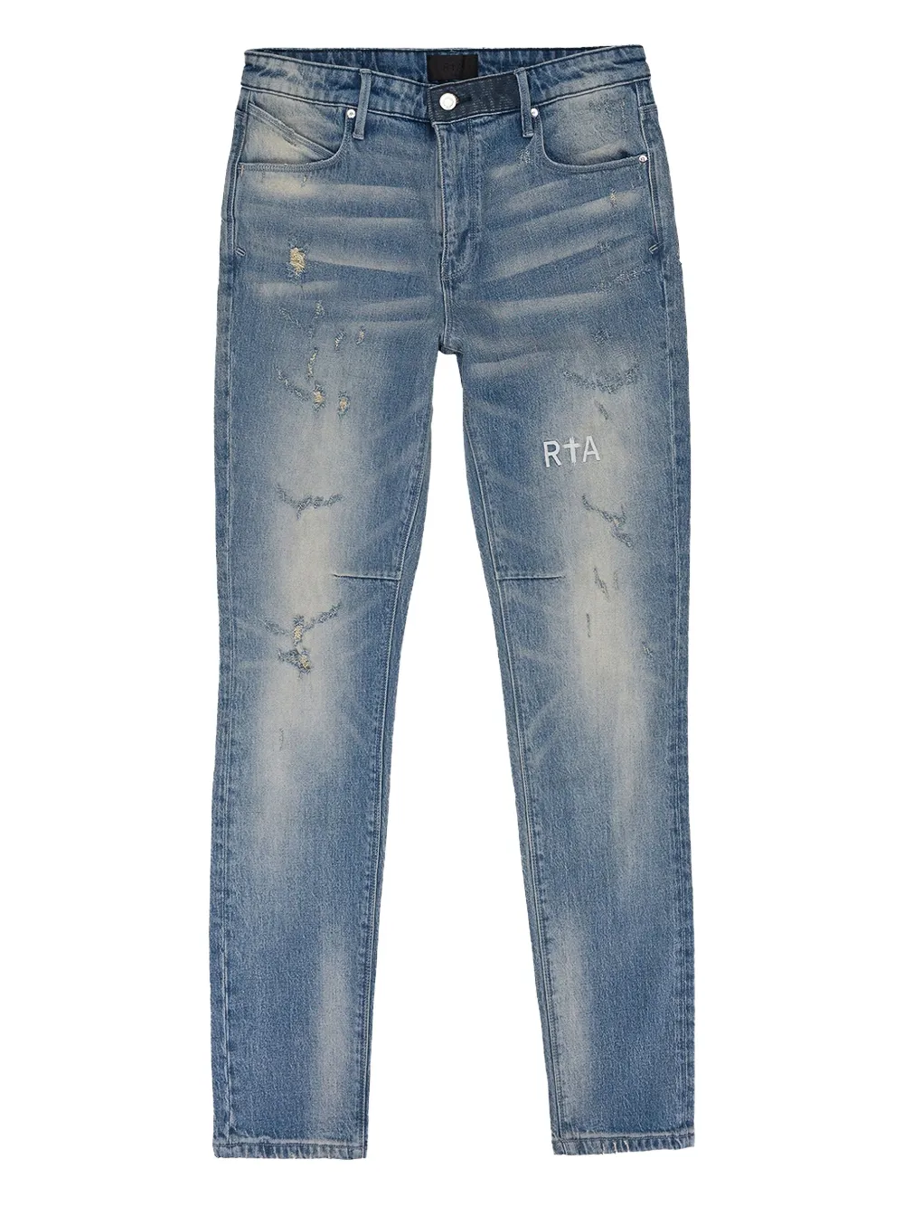 RTA Gerafelde jeans Blauw