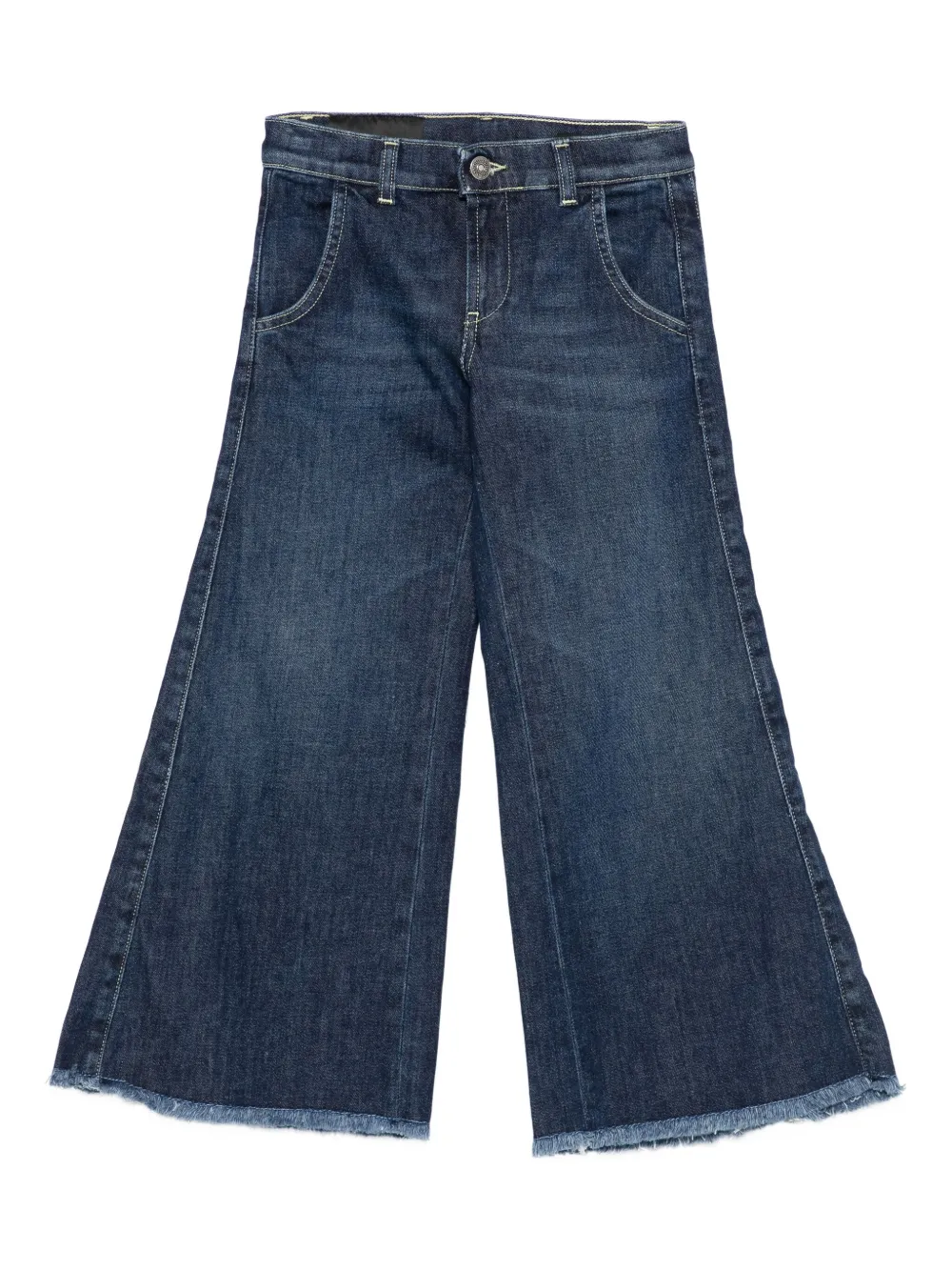 DONDUP KIDS frayed jeans Blauw