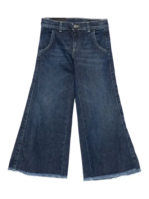 DONDUP KIDS jeans con orlo sfrangiato