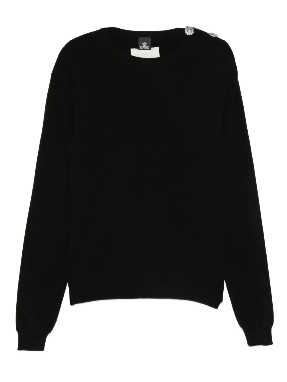Versace Pre-Owned 2005 button-detail sweater | Black | Image 1