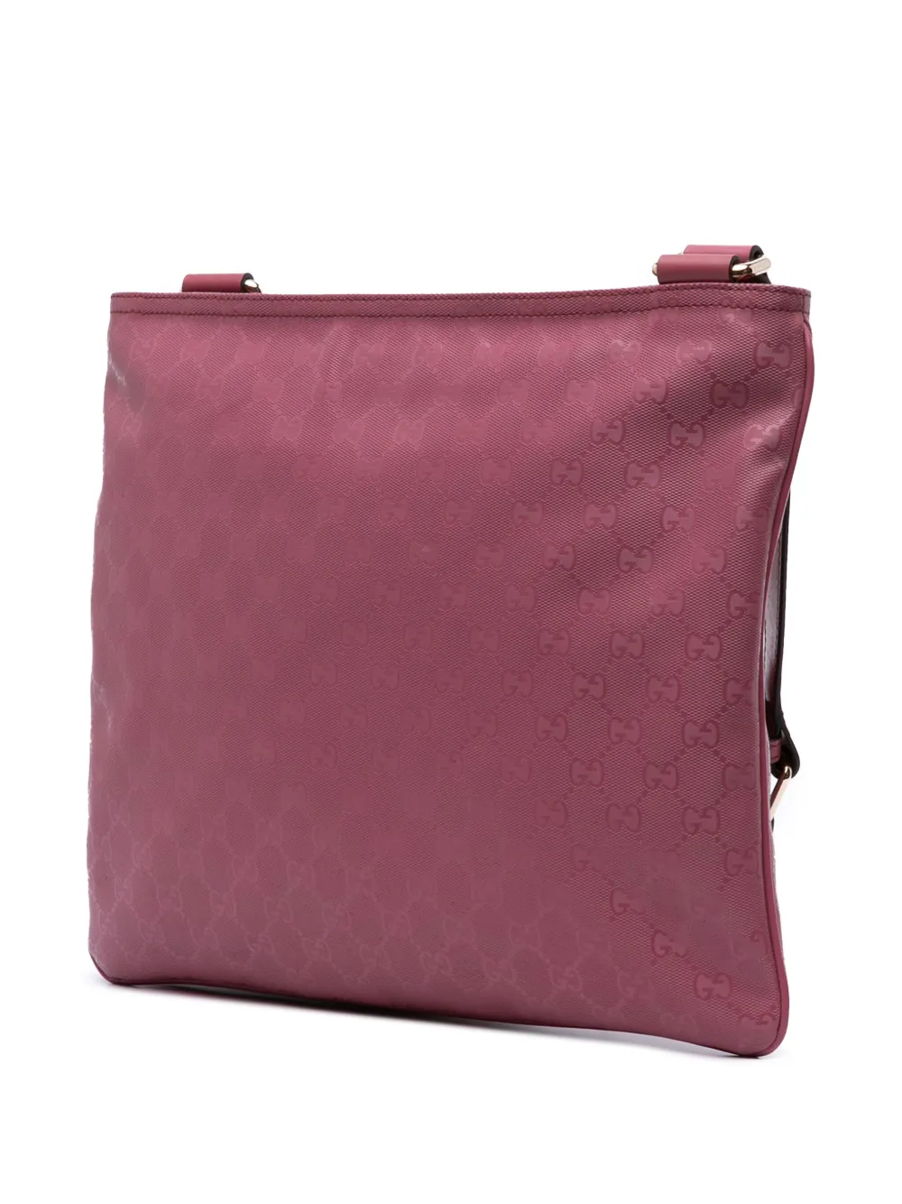 Pre-owned Gucci 2016-2025 Gg Imprime Crossbody Bag In Pink
