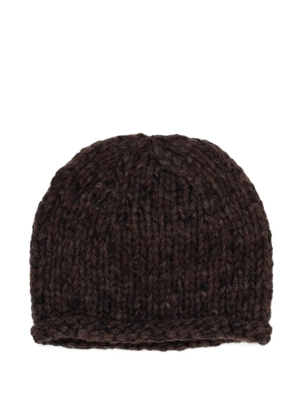 Lauren Manoogian Handknit Paint Roll Hat In Brown