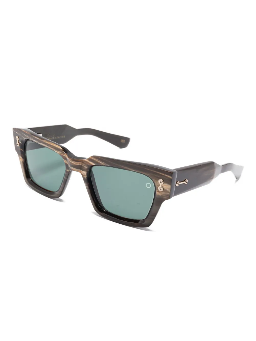Akoni horn rectangle sunglasses - Bruin