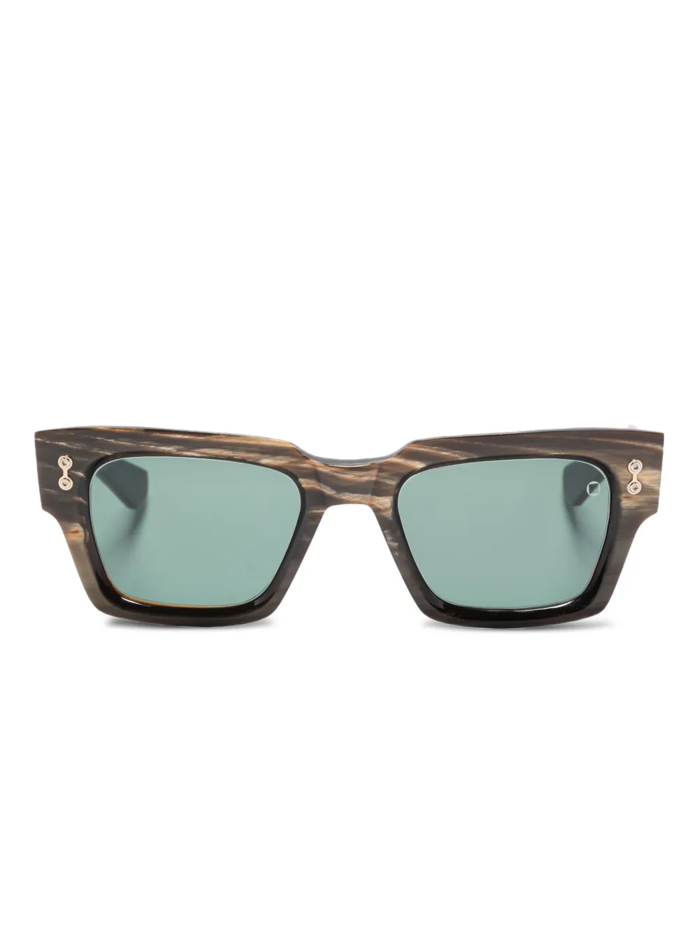 Akoni horn rectangle sunglasses | Brown | Image 1