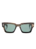 Akoni horn rectangle sunglasses - Brown