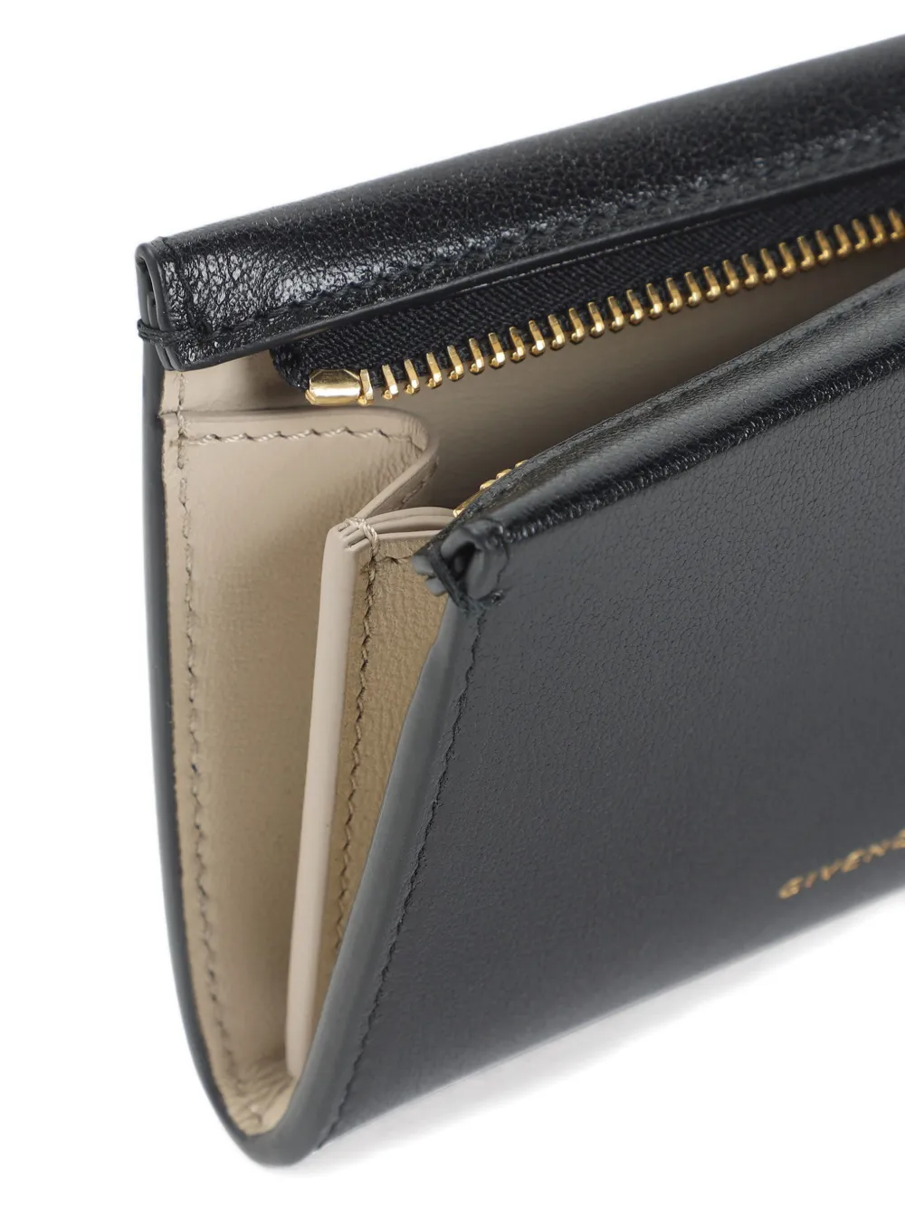 Givenchy Leren portemonnee met rits Zwart