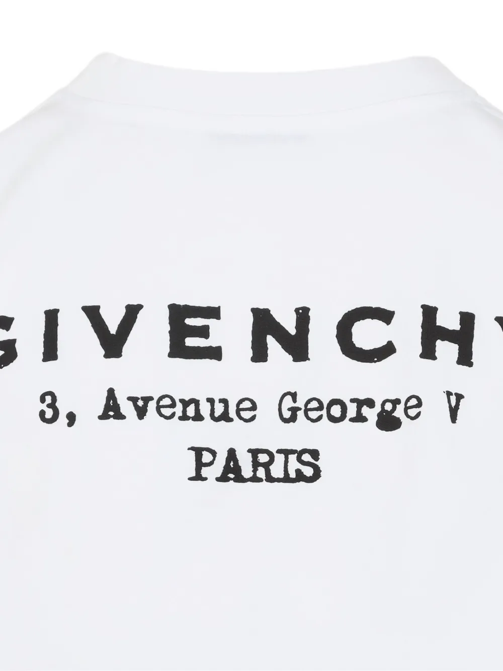 Givenchy logo-print cropped long-sleeve t-shirt Wit