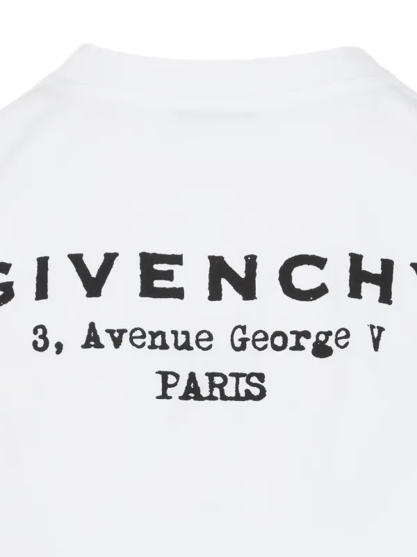 Givenchy logo-print Cropped long-sleeve t-shirt | White