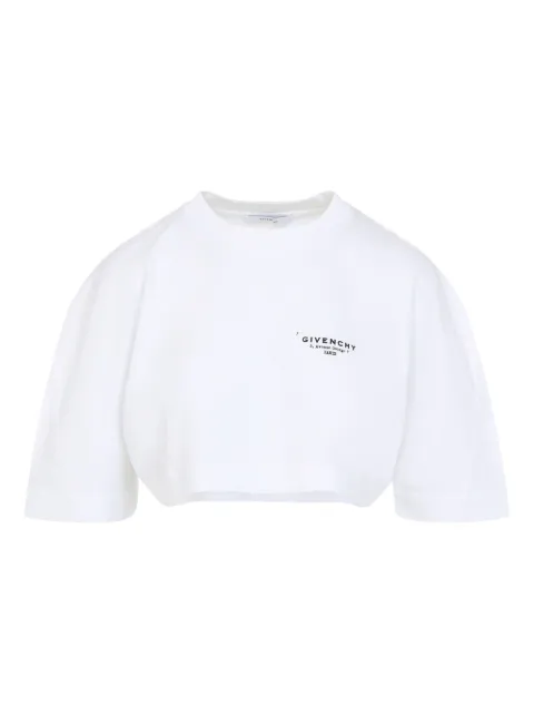 Givenchy logo-print cropped long-sleeve t-shirt