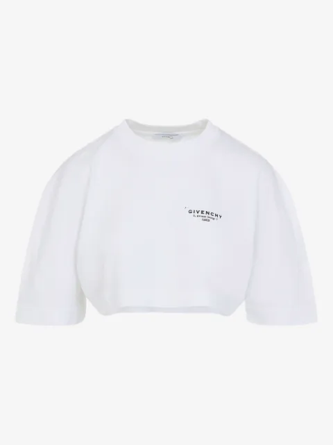 Givenchy Cropped-Langarmshirt mit Logo-Print