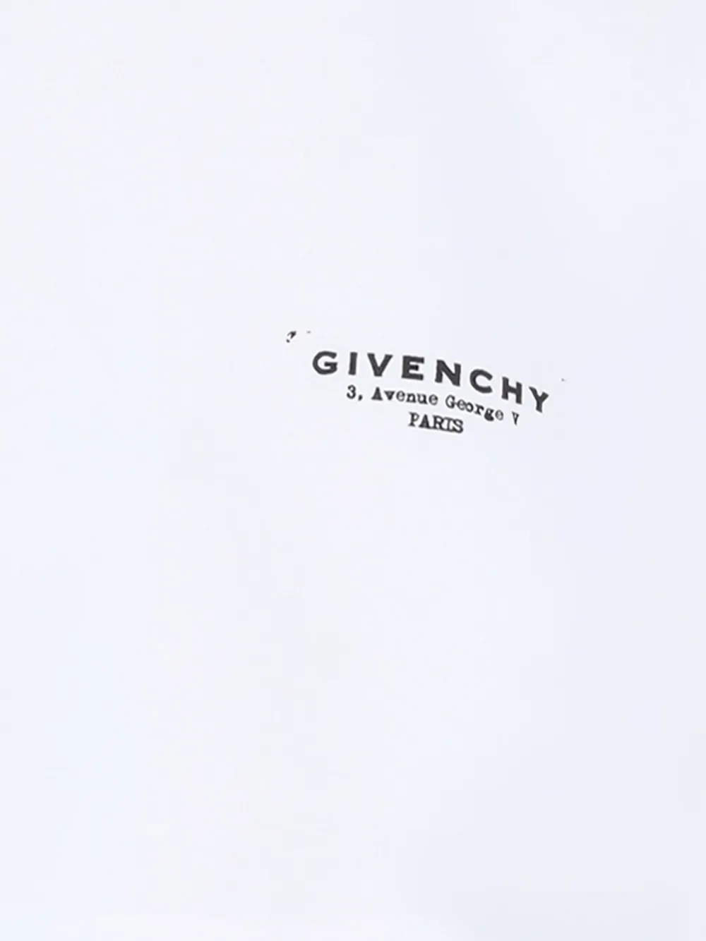 Givenchy logo-print cropped long-sleeve t-shirt Wit