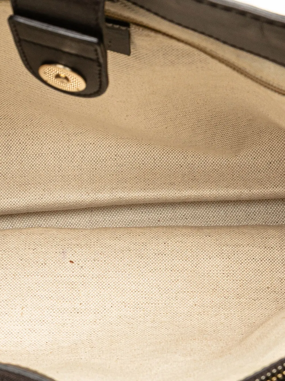 Pre-owned Gucci 2016-2025 Gg Canvas Sukey Tote Bag In Brown