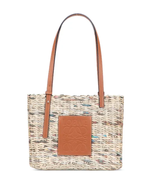 Loewe Pre-Owned 2022 Salone del Mobile Small Newspaper Square Basket Bag tote bag