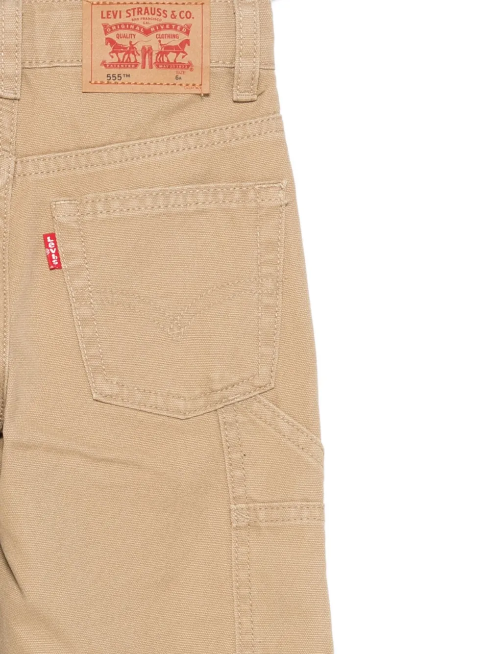 Levi's Kids Katoenen jeans met vlakken Beige
