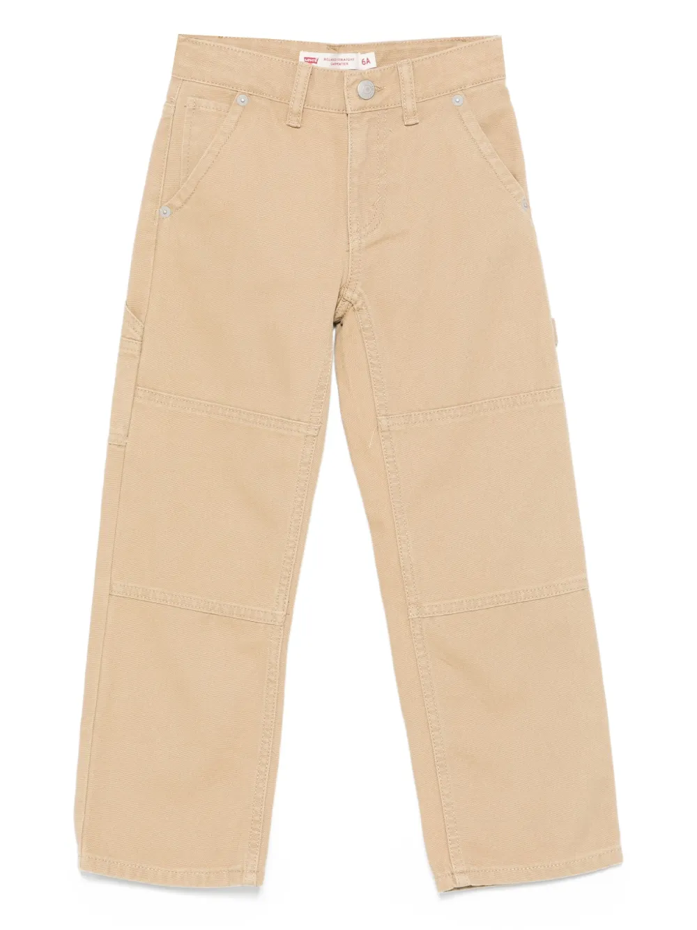 Levi's Kids Katoenen jeans met vlakken Beige