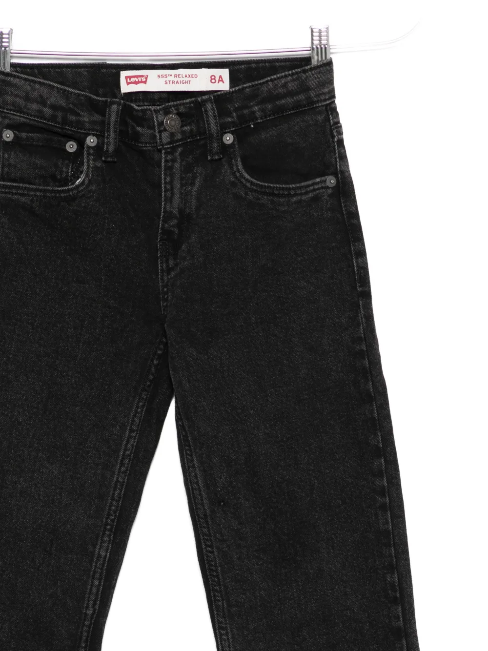 Levi's Denim Straight Jeans In Black