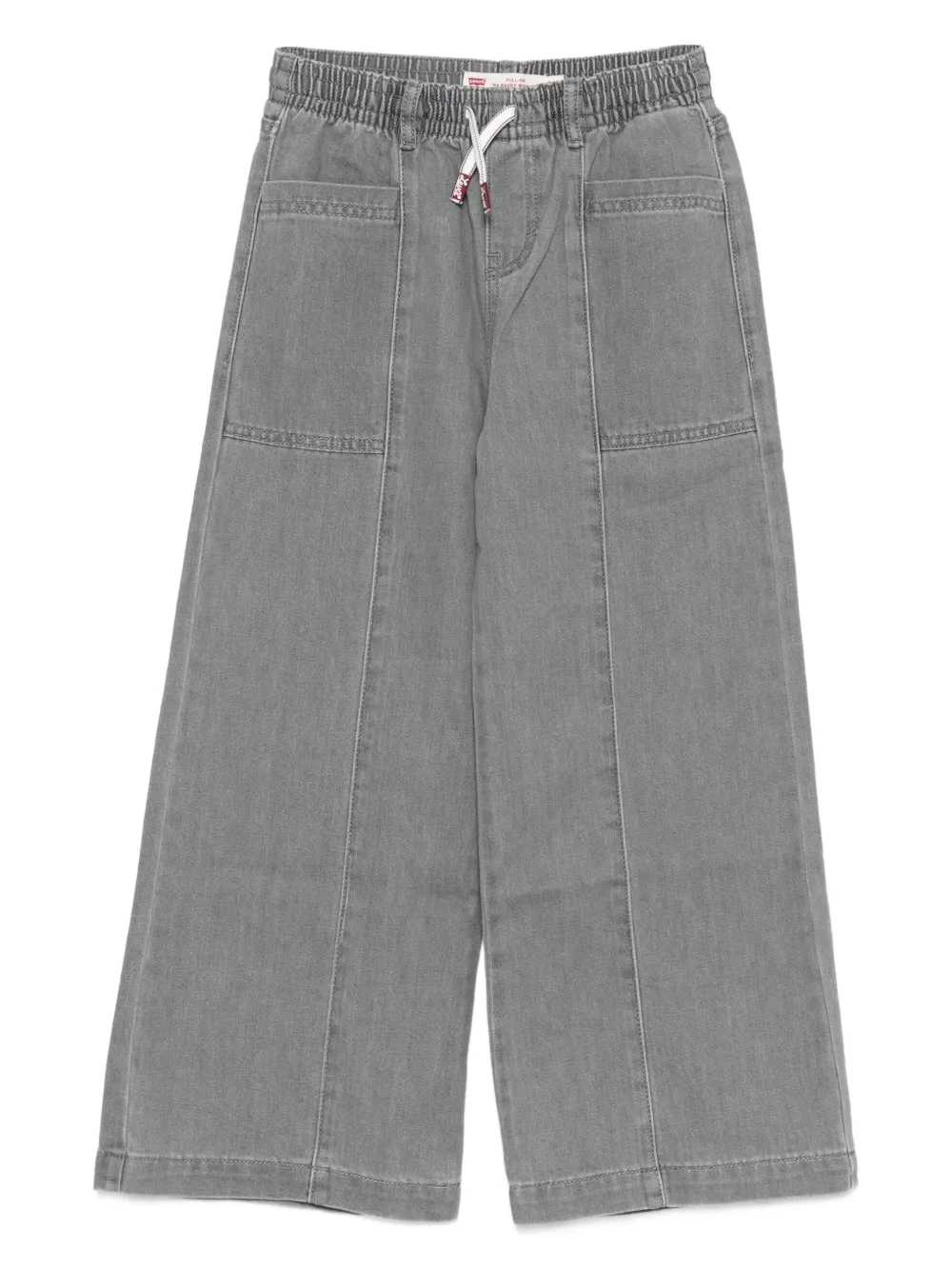 Levi's Kids' Elasticated-waist Panelled Trousers In Gray