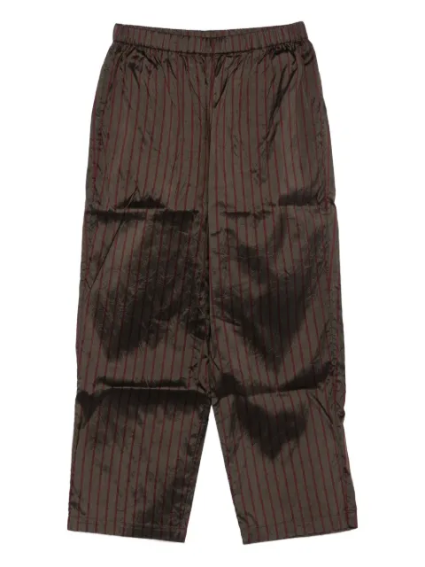 Christian Peau striped silk trousers