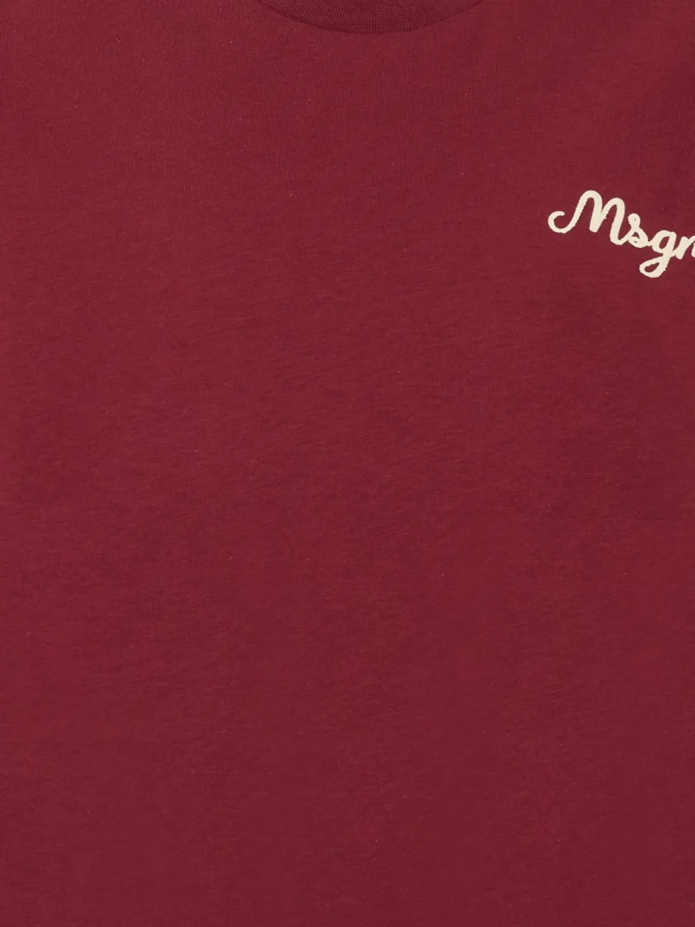MSGM Kids T-shirt met geborduurd logo Rood