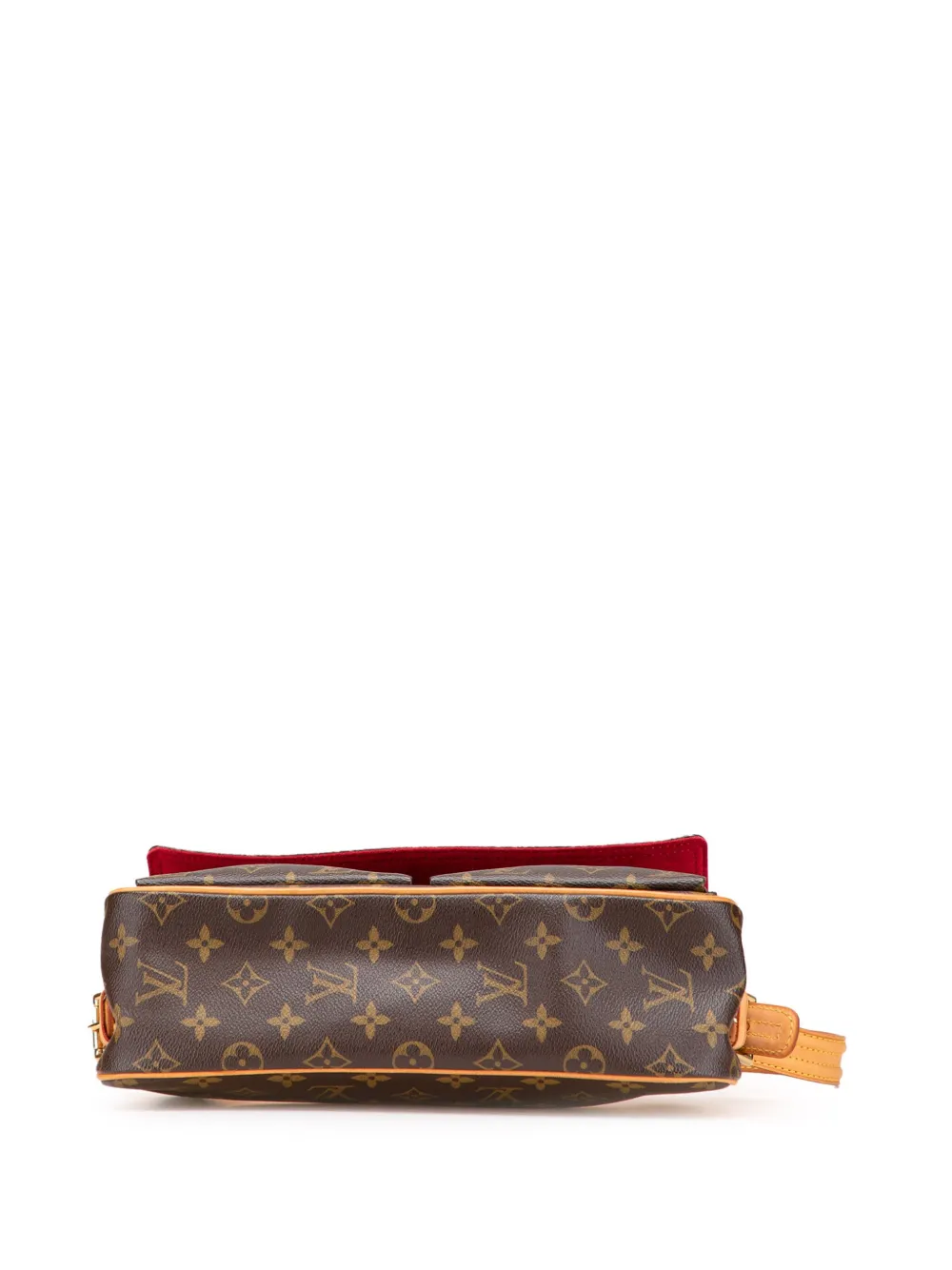 Pre-owned Louis Vuitton 2005 Monogram Viva Cite Mm Shoulder Bag In Brown