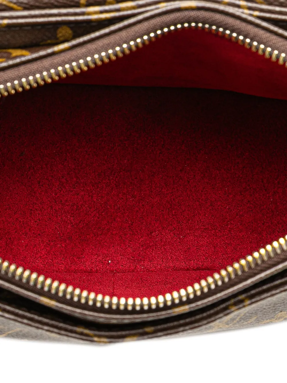 Pre-owned Louis Vuitton 2005 Monogram Viva Cite Mm Shoulder Bag In Brown