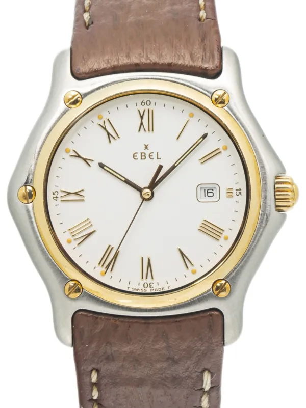 EBEL PREOWNED Orologio In Oro Giallo 18 Carati 38mm Bianco