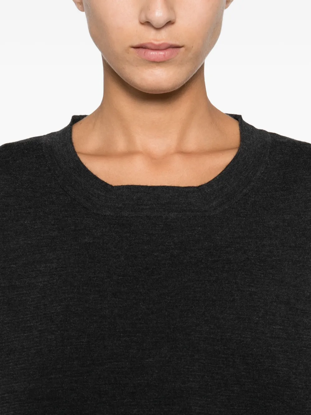 Alpha Studio Fine-knit T-shirt In Animal Print