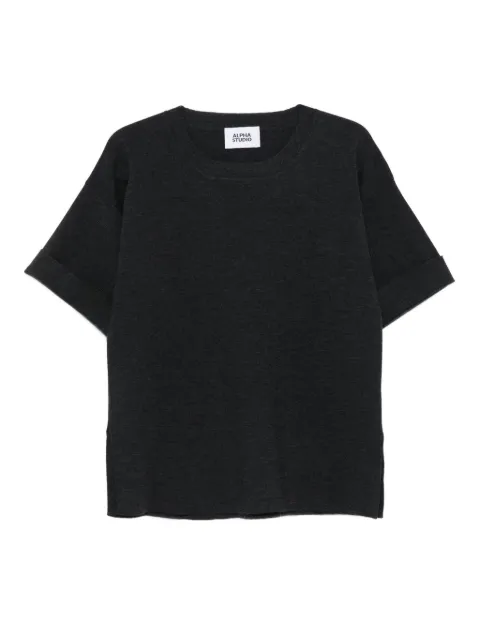 ALPHA STUDIO playera de tejido fino
