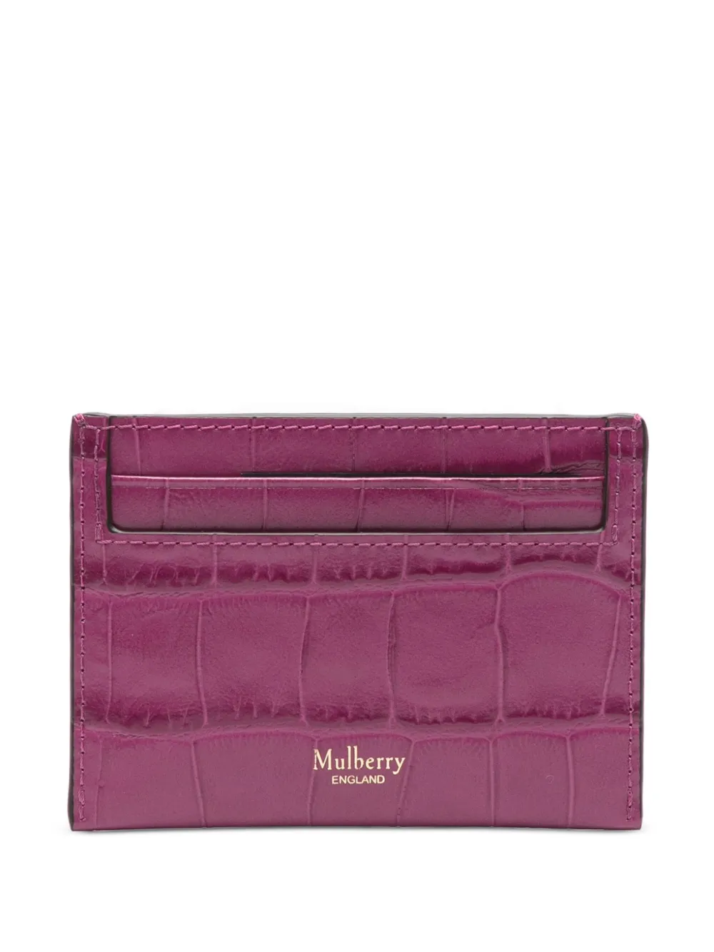 Mulberry crocodile-embossed leather purse | Purple | Image 1