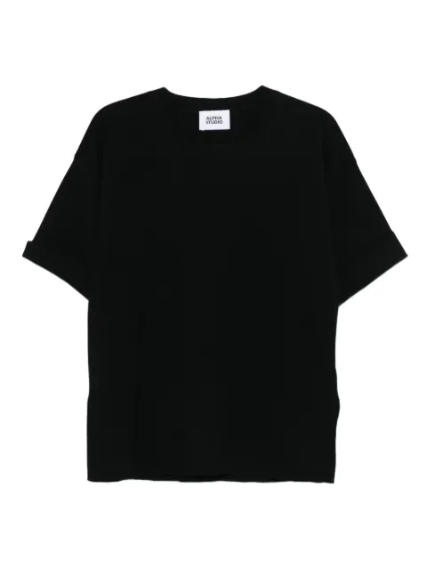 ALPHA STUDIO fine-knit T-shirt
