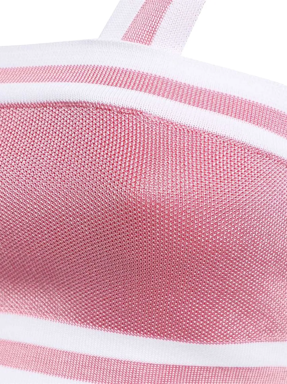 Balmain striped zipped tank top Roze