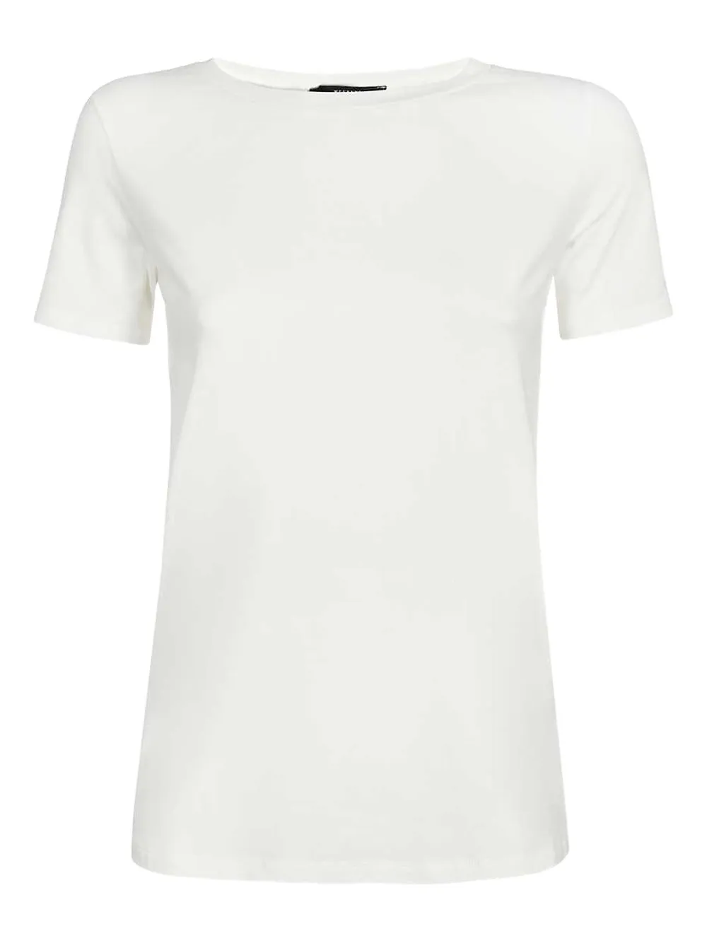 ribbed-neckline T-shirt
