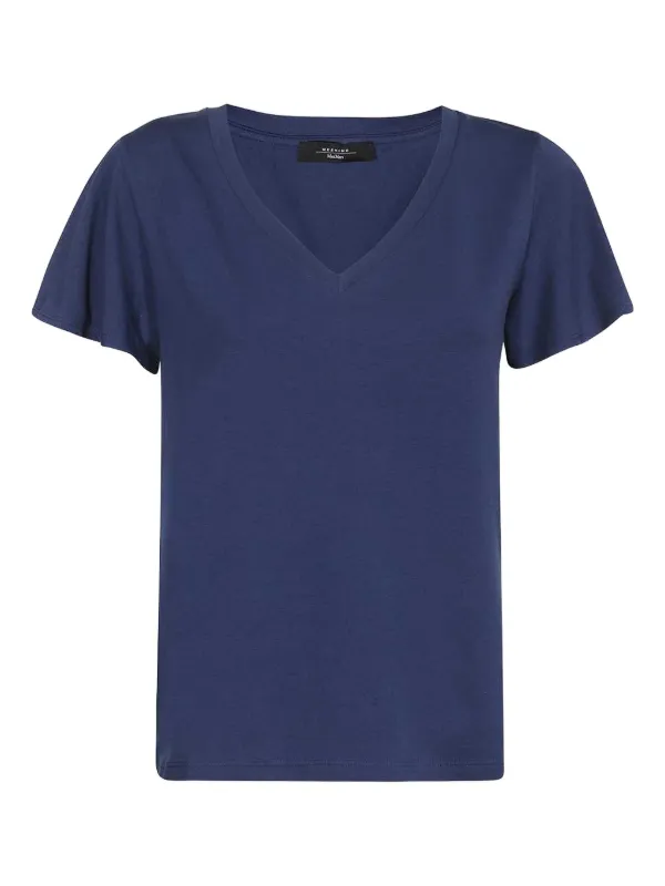 Tシャツ・カットソー MAX MARA Woman T-Shirt Blue 2511941038650 004 Tops and T-shirts Blue and light blue Woman | Max Mara