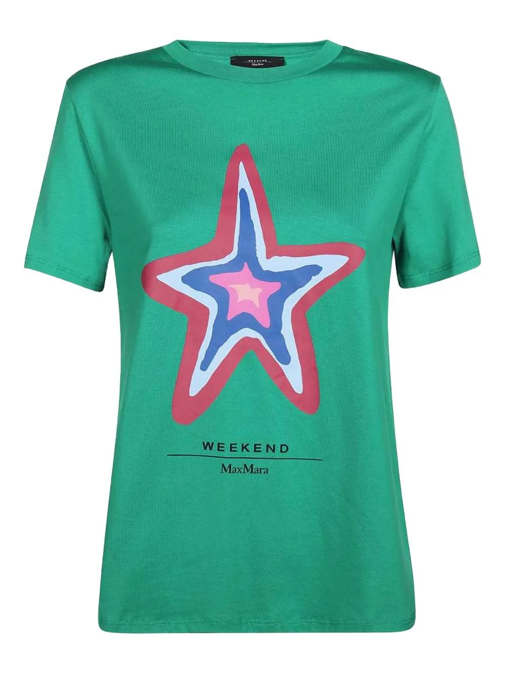 Weekend Max Mara star-print cotton T-shirt Groen