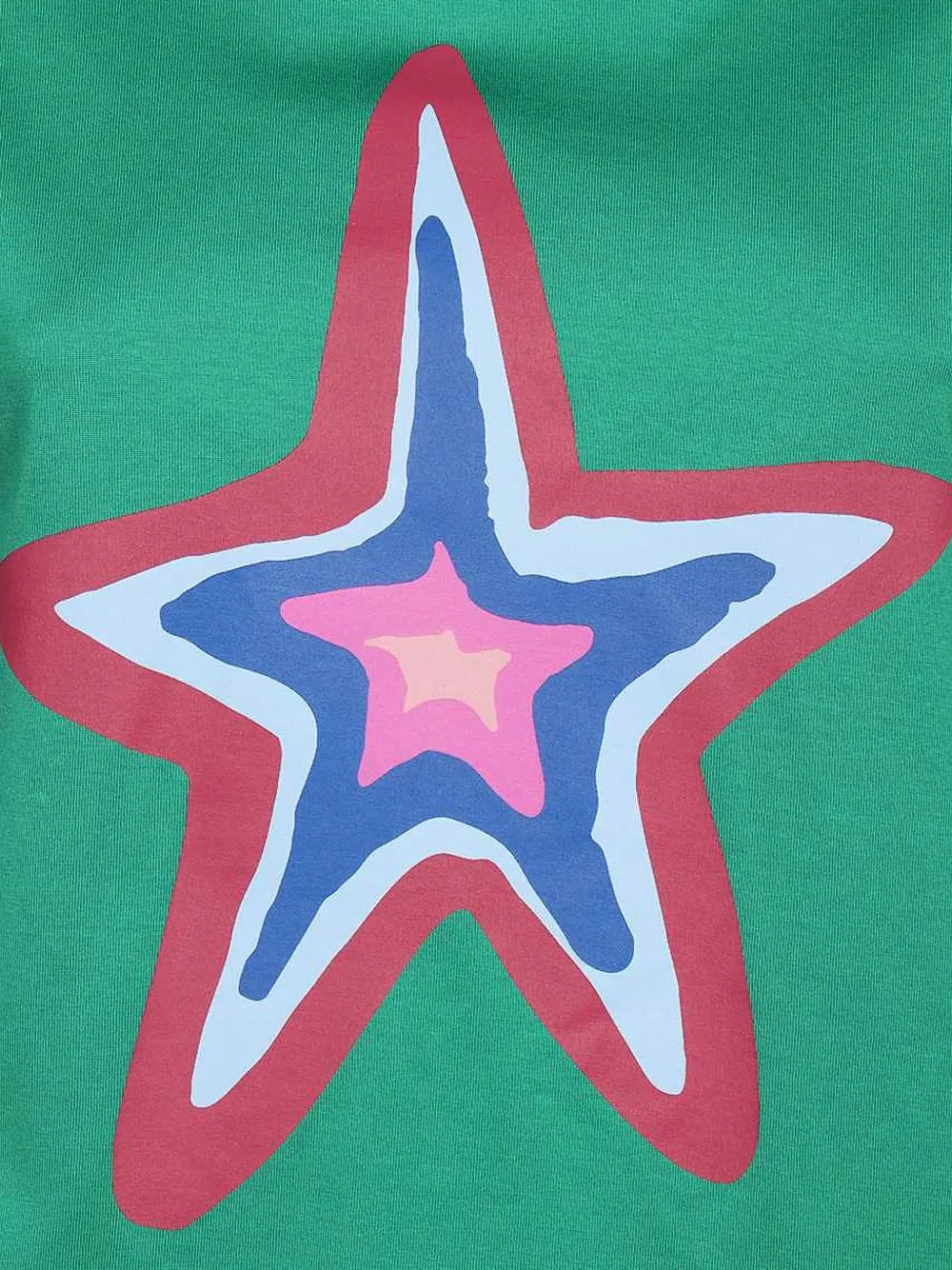 Weekend Max Mara star-print cotton T-shirt Groen