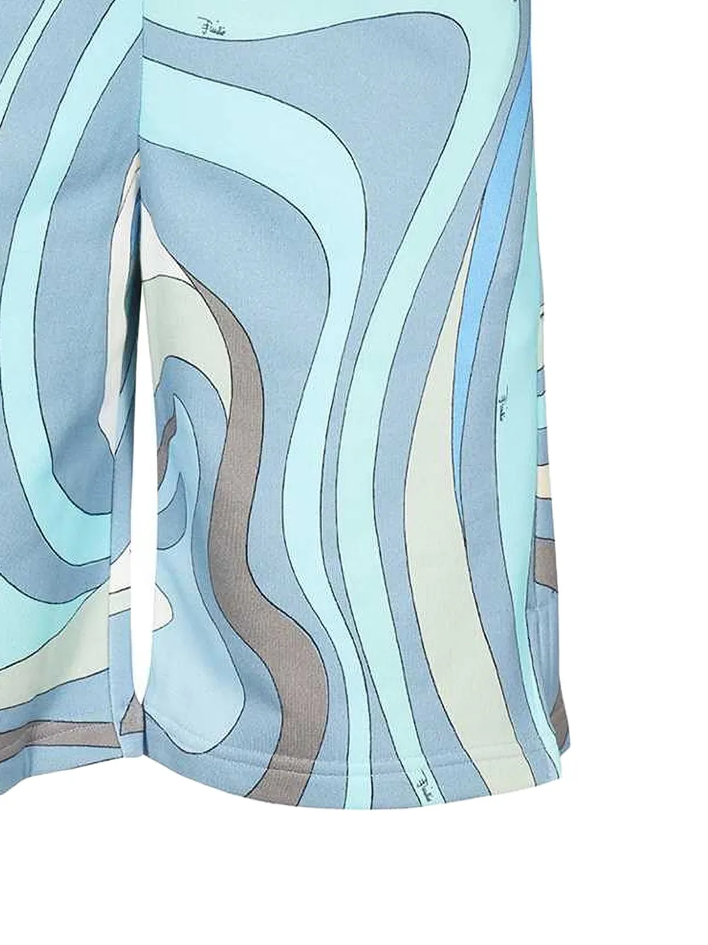 PUCCI Shorts met print Blauw