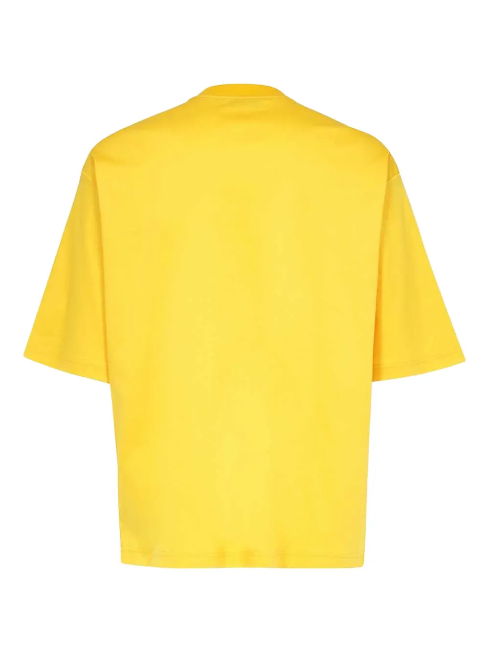 Lanvin chevron-detail cotton T-shirt Geel