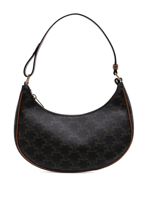 Celine Pre-Owned 2022 Triomphe Coated Canvas Ava shoulder bag