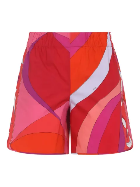 PUCCI abstract-print elastic-waist shorts