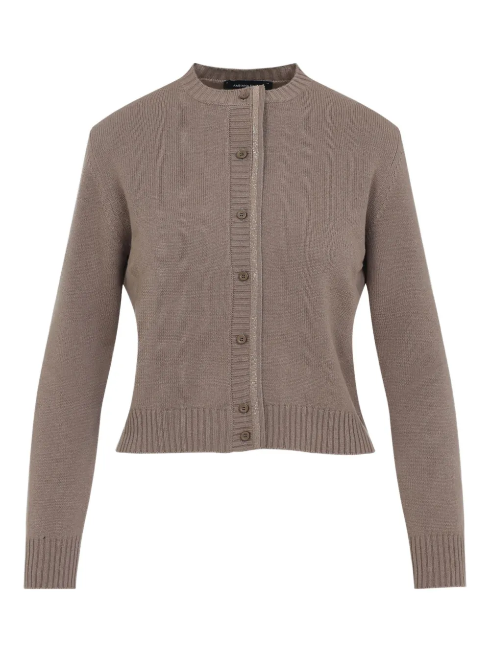 Fabiana Filippi ribbed button cardigan Beige