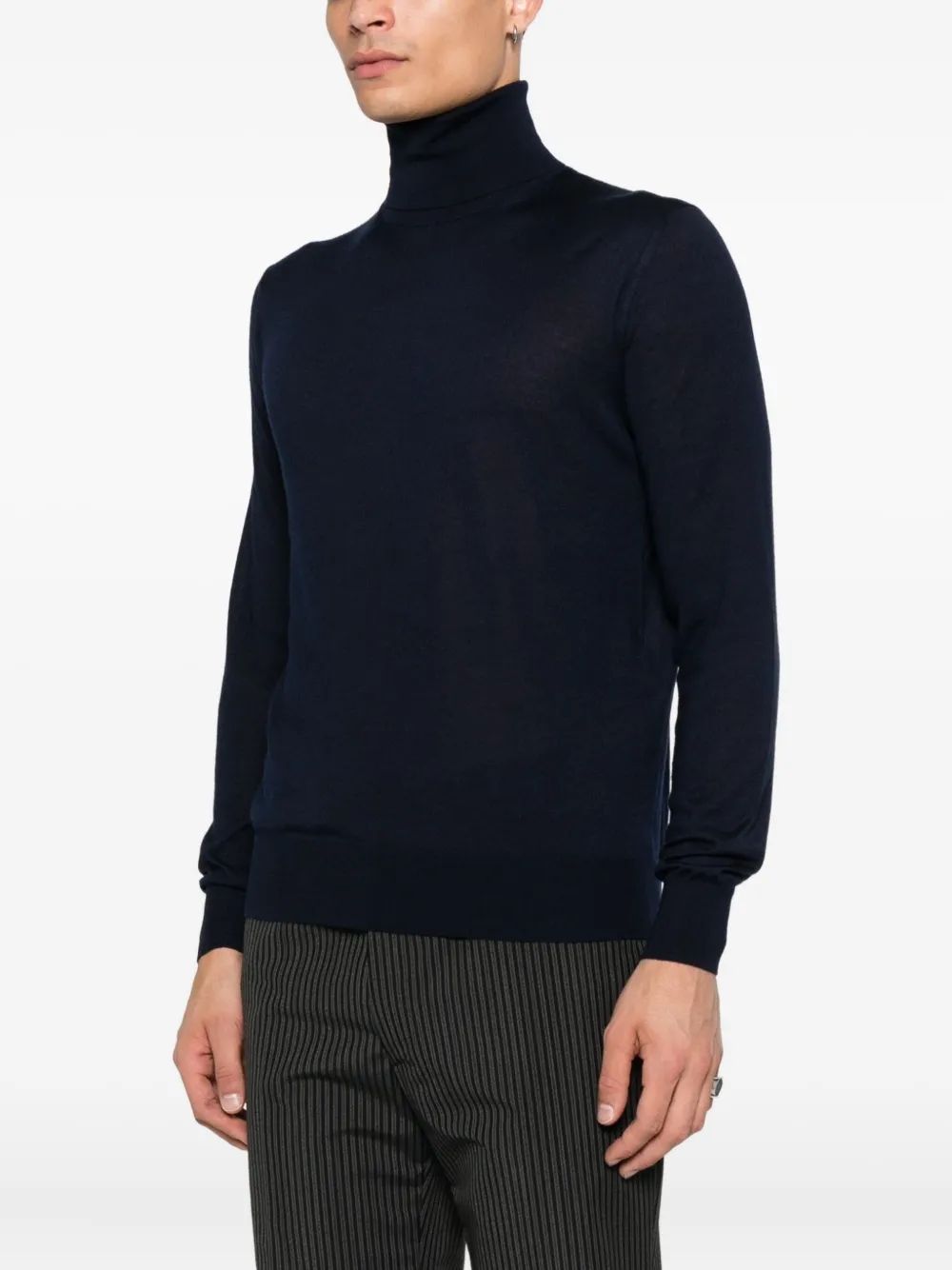 Saint Laurent turtleneck sweater Blauw